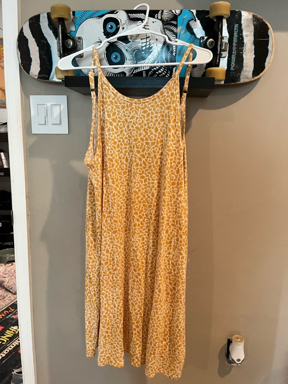 O'Neill Yellow and White Floral Slip Dress